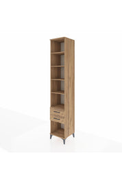 Hyperion Dolap 5 Raflı 2 Çekmeceli 44x44x243 Çam-Çam