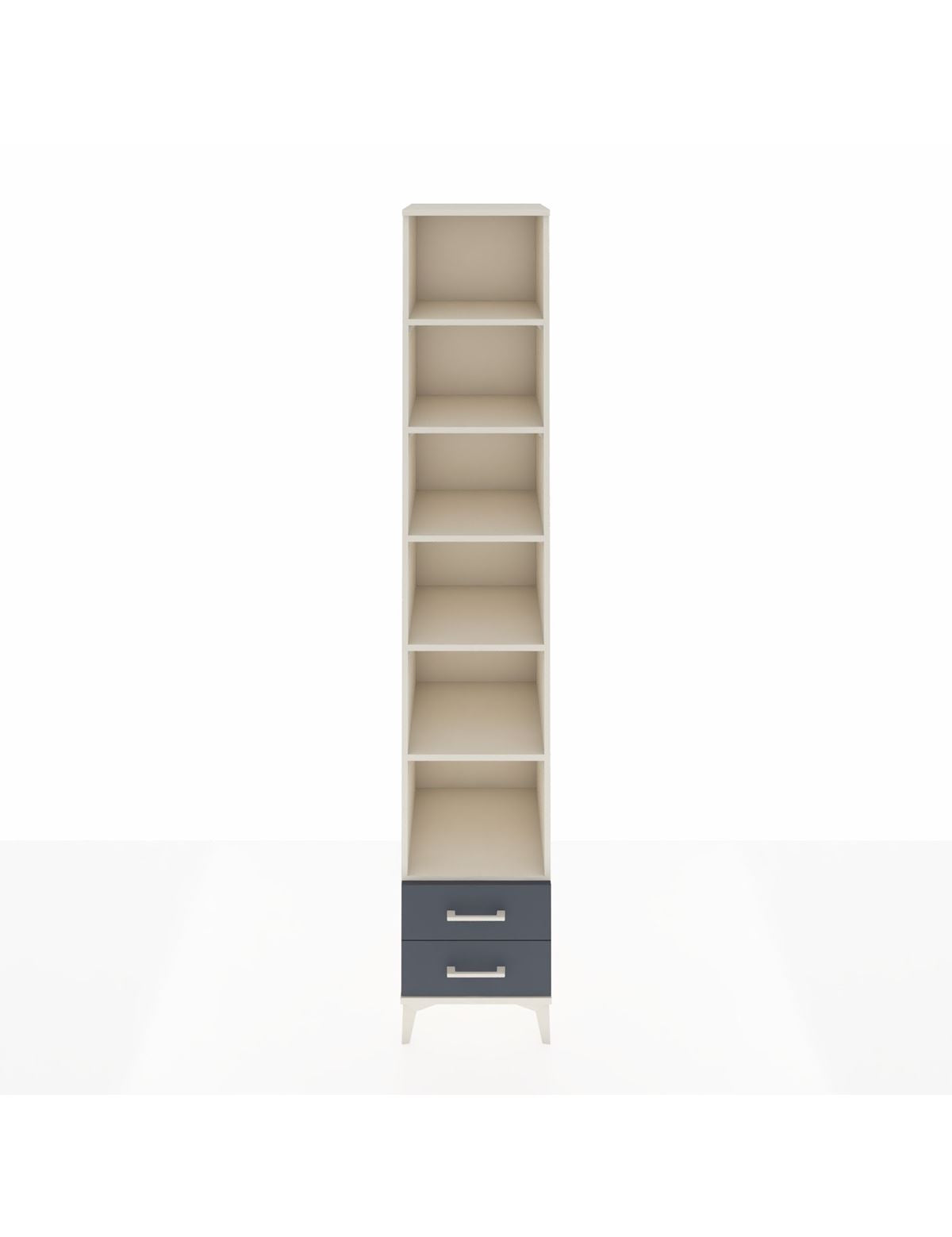 Hyperion Dolap 6 Raflı 2 Çekmeceli 44x44x243 Aytaşı-Antrasit