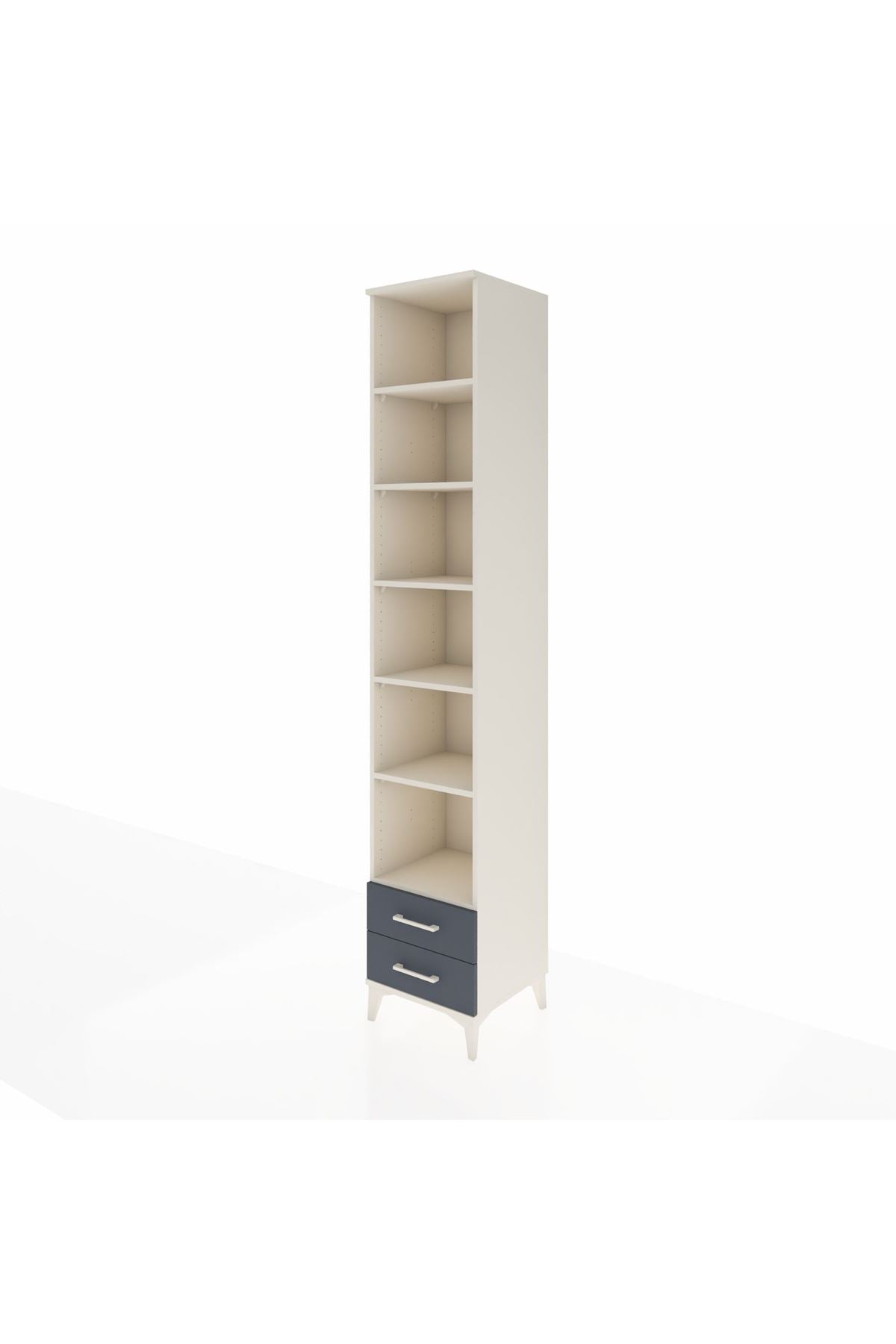 Hyperion Dolap 6 Raflı 2 Çekmeceli 44x44x243 Aytaşı-Antrasit