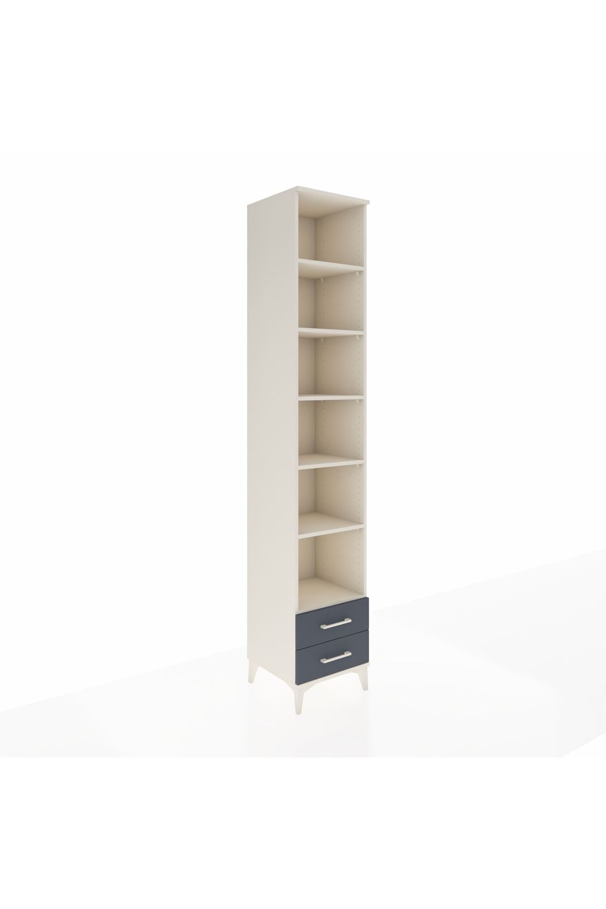 Hyperion Dolap 6 Raflı 2 Çekmeceli 44x44x243 Aytaşı-Antrasit