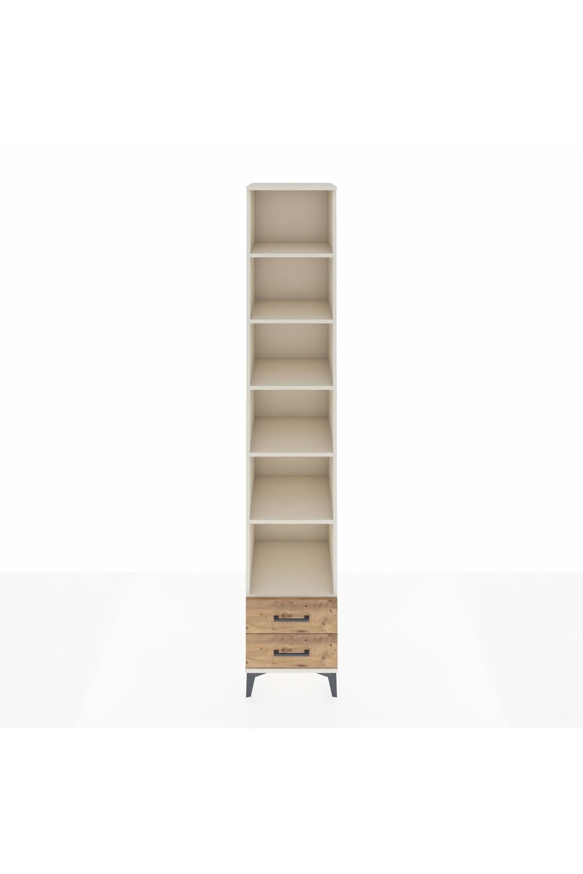 Hyperion Dolap 6 Raflı 2 Çekmeceli 44x44x243 Aytaşı-Çam