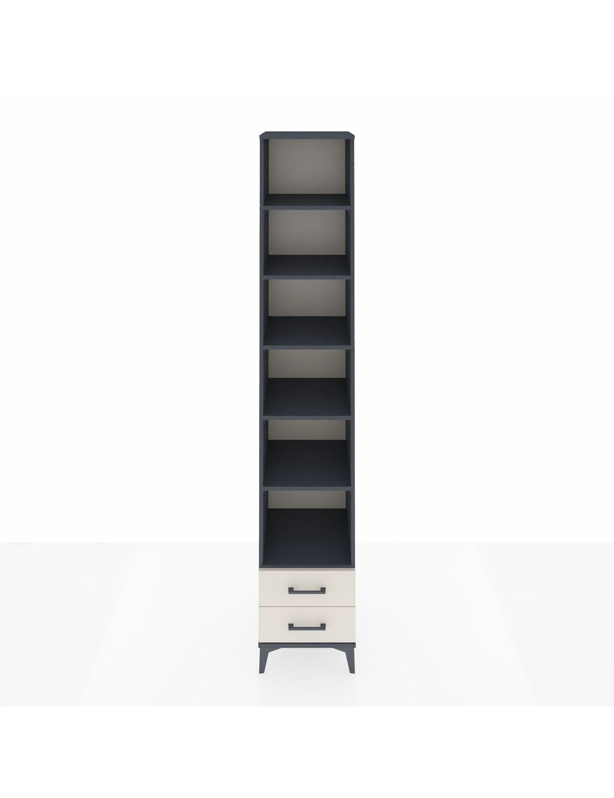 Hyperion Dolap 6 Raflı 2 Çekmeceli 44x44x243 Antrasit-Aytaşı