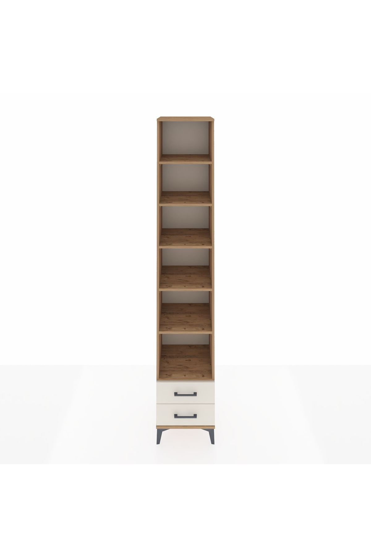 Hyperion Dolap 6 Raflı 2 Çekmeceli 44x44x243 Çam-Aytaşı