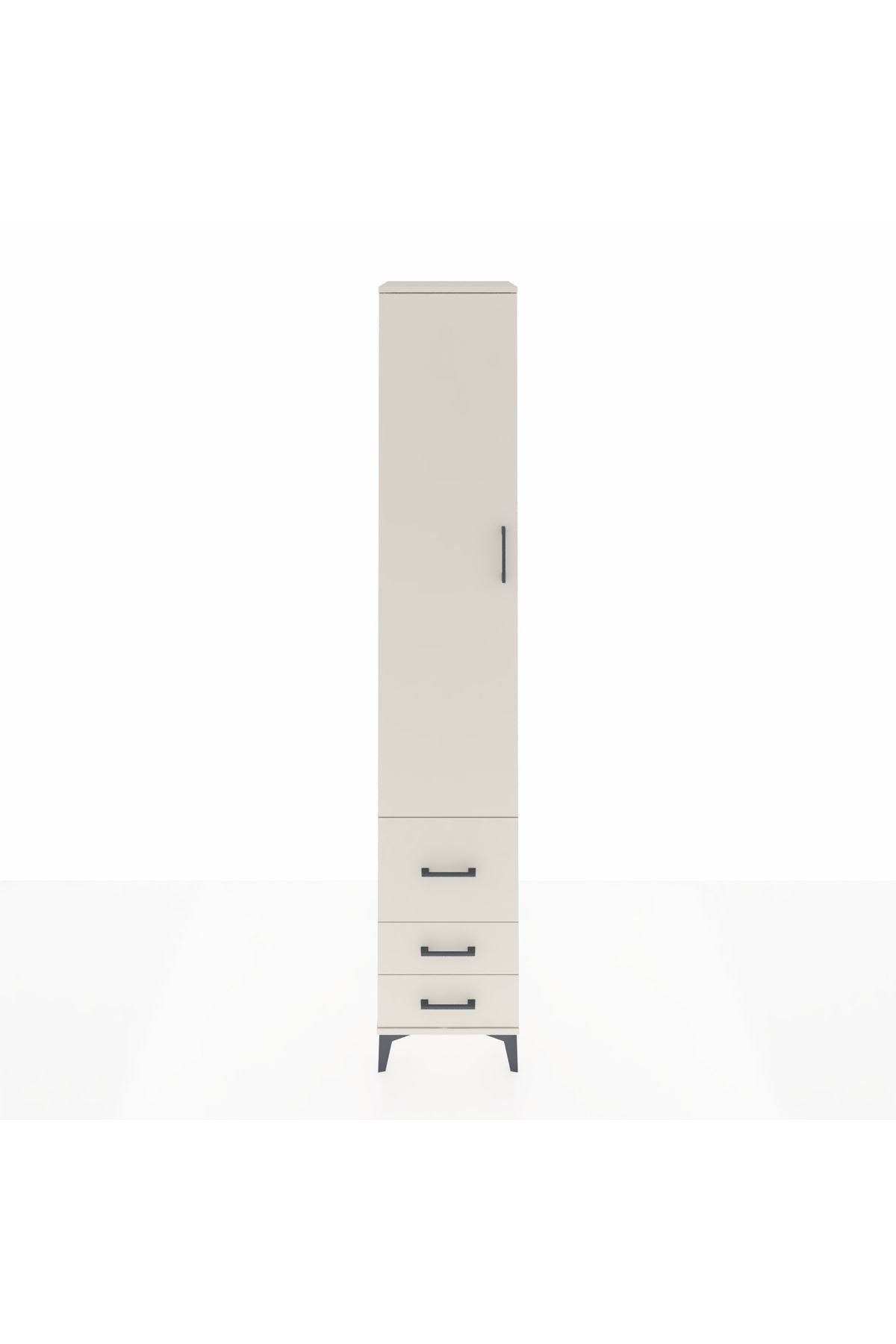 Hyperion Dolap 3 Raflı 3 Çekmeceli Tek Askılı 44x44x243 Aytaşı-Aytaşı