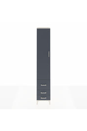 Hyperion Dolap 3 Raflı 3 Çekmeceli Tek Askılı 44x44x243 Aytaşı-Antrasit