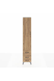 Hyperion Dolap 3 Raflı 3 Çekmeceli Tek Askılı 44x44x243 Aytaşı-Çam