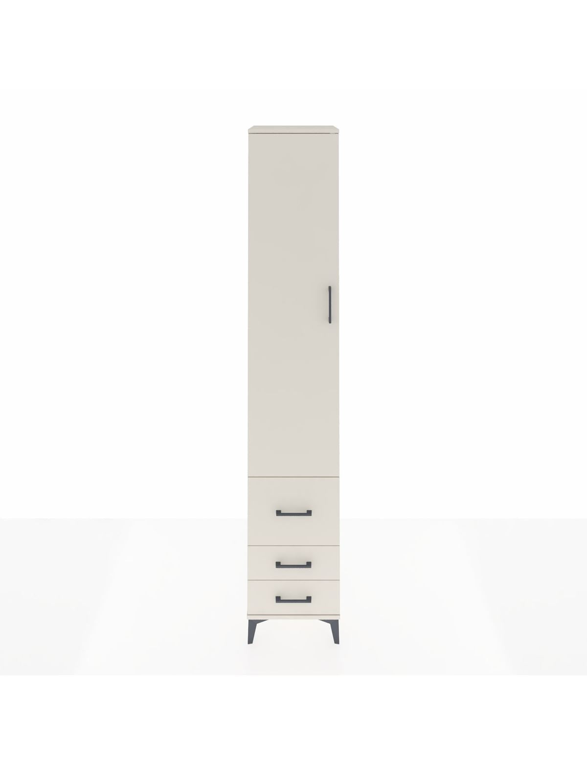 Hyperion Dolap 5 Raflı 3 Çekmeceli Tek Kapaklı 44x44x243 Aytaşı-Aytaşı