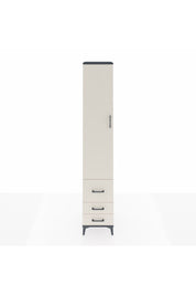 Hyperion Dolap 5 Raflı 3 Çekmeceli Tek Kapaklı 44x44x243 Antrasit-Aytaşı