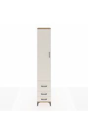 Hyperion Dolap 5 Raflı 3 Çekmeceli Tek Kapaklı 44x44x243 Çam-Aytaşı