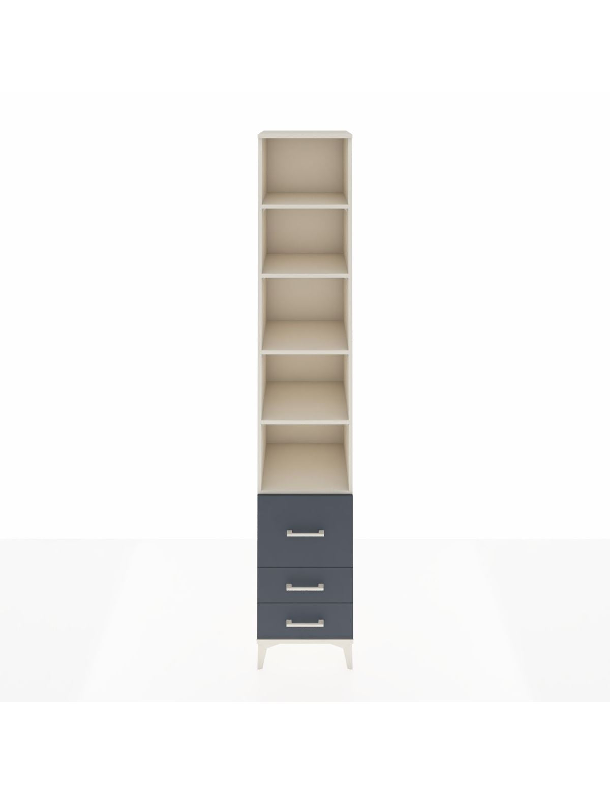 Hyperion Dolap 5 Raflı 3 Çekmeceli 44x44x243 Aytaşı-Antrasit