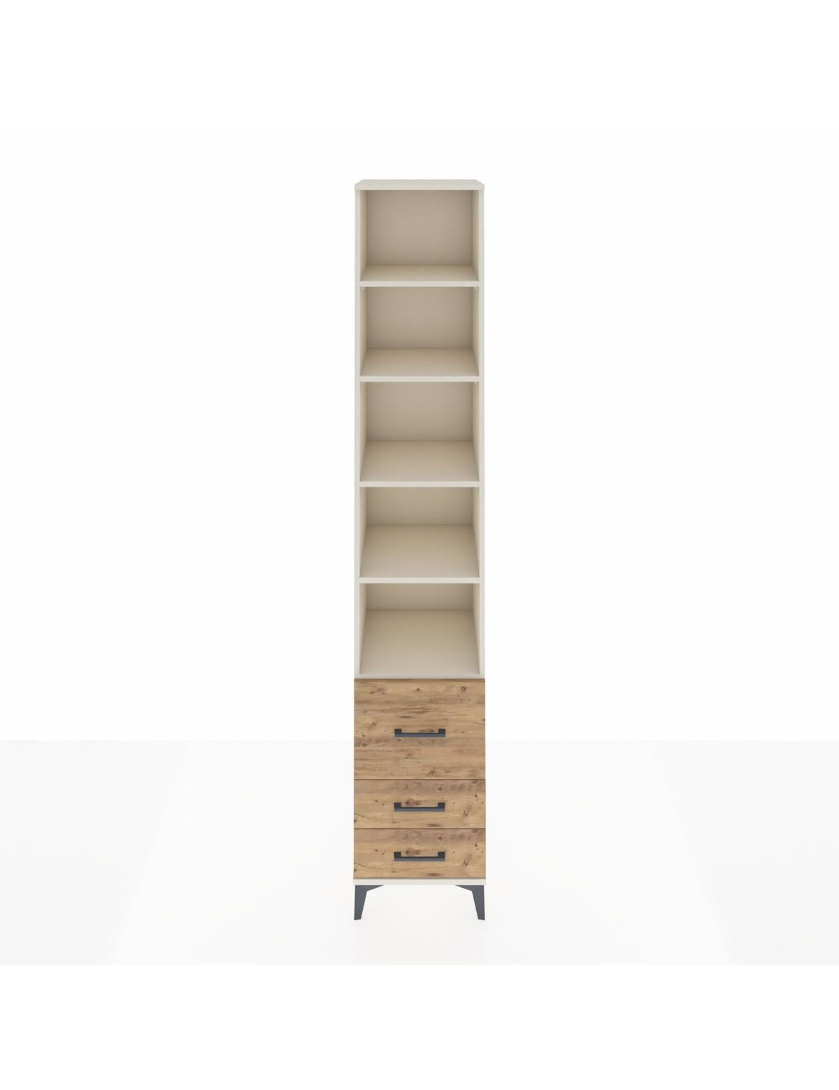 Hyperion Dolap 5 Raflı 3 Çekmeceli 44x44x243 Aytaşı-Çam