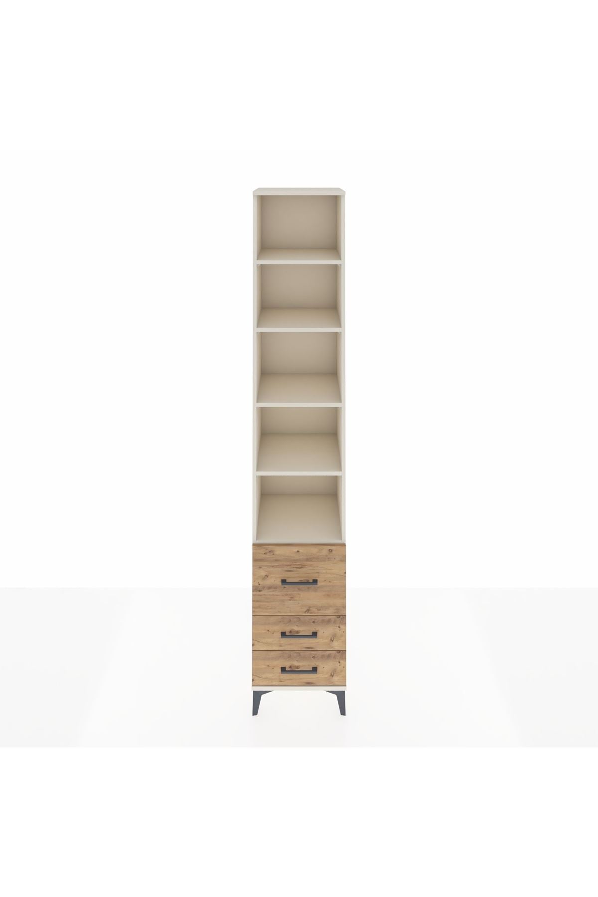 Hyperion Dolap 5 Raflı 3 Çekmeceli 44x44x243 Aytaşı-Çam