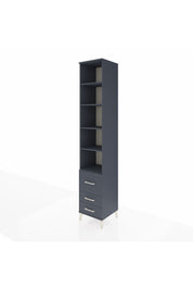 Hyperion Dolap 5 Raflı 3 Çekmeceli 44x44x243 Antrasit-Antrasit