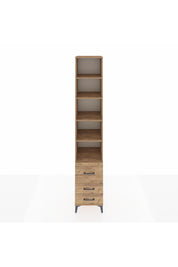 Hyperion Dolap 5 Raflı 3 Çekmeceli 44x44x243 Çam-Çam