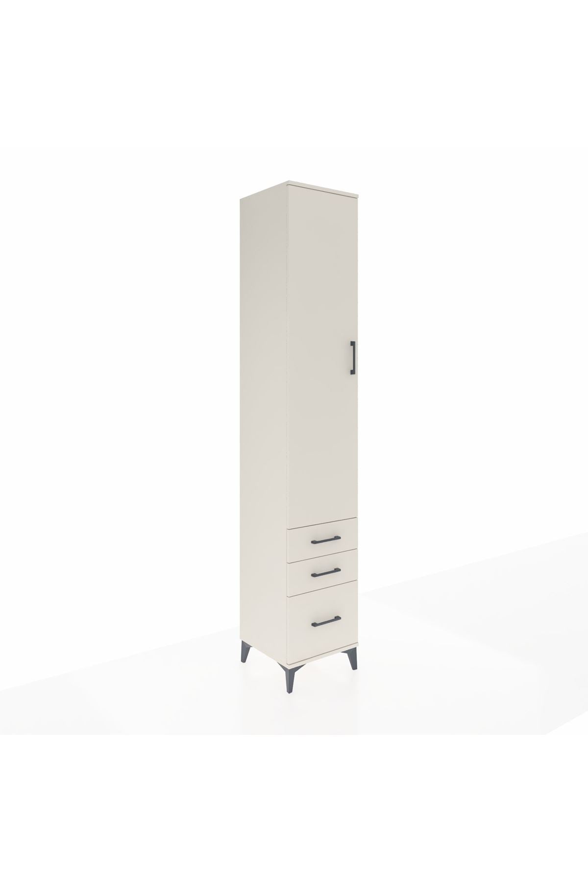 Hyperion Dolap 3 Raflı 3 Çekmeceli Tek Askılı 44x44x243 Aytaşı-Aytaşı