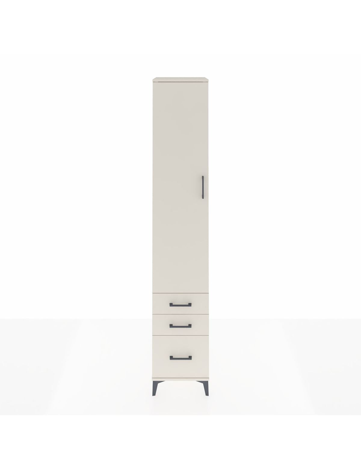 Hyperion Dolap 3 Raflı 3 Çekmeceli Tek Askılı 44x44x243 Aytaşı-Aytaşı