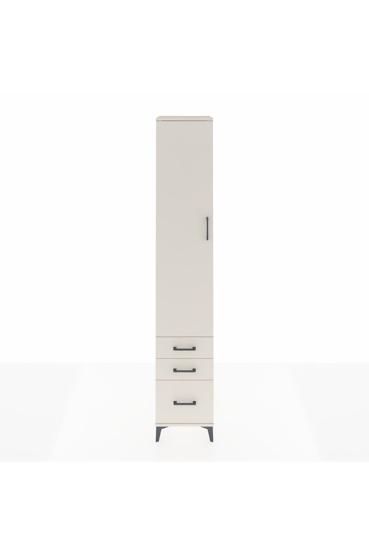 Hyperion Dolap 3 Raflı 3 Çekmeceli Tek Askılı 44x44x243 Aytaşı-Aytaşı