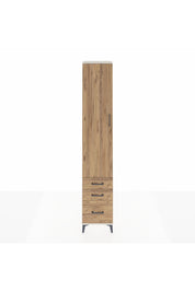 Hyperion Dolap 3 Raflı 3 Çekmeceli Tek Askılı 44x44x243 Aytaşı-Çam