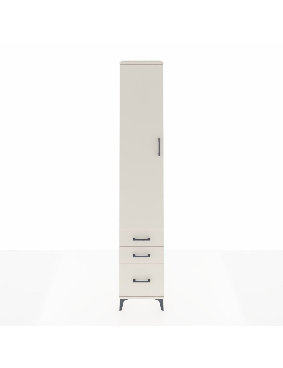 Hyperion Dolap 5 Raflı 3 Çekmeceli Tek Kapaklı 44x44x243 Aytaşı-Aytaşı