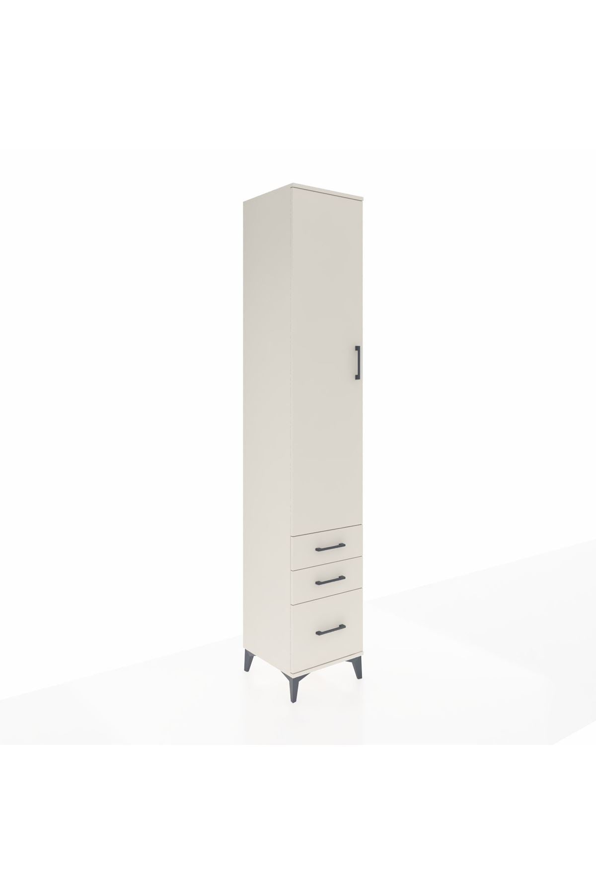 Hyperion Dolap 5 Raflı 3 Çekmeceli Tek Kapaklı 44x44x243 Aytaşı-Aytaşı