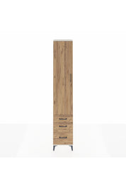 Hyperion Dolap 5 Raflı 3 Çekmeceli Tek Kapaklı 44x44x243 Aytaşı-Çam