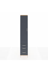 Hyperion Dolap 5 Raflı 3 Çekmeceli Tek Kapaklı 44x44x243