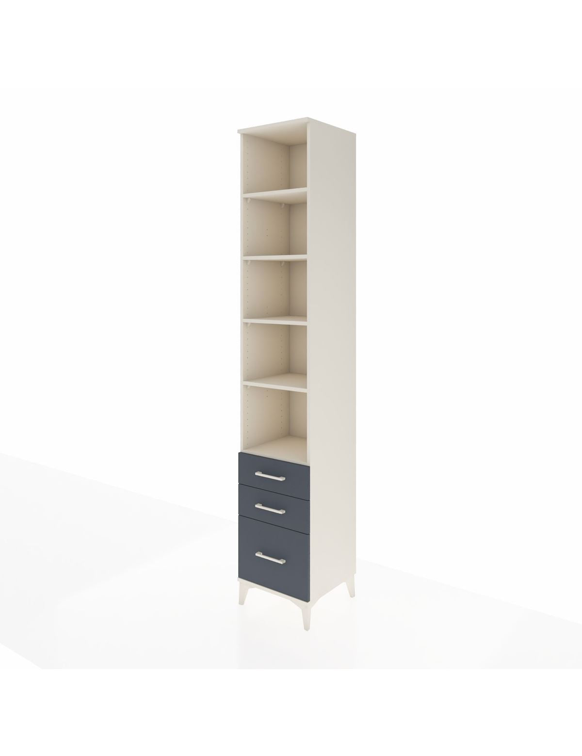 Hyperion Dolap 5 Raflı 3 Çekmeceli 44x44x243 - S64M106V2B