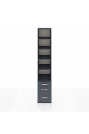 Hyperion Dolap 5 Raflı 3 Çekmeceli 44x44x243 Antrasit-Antrasit