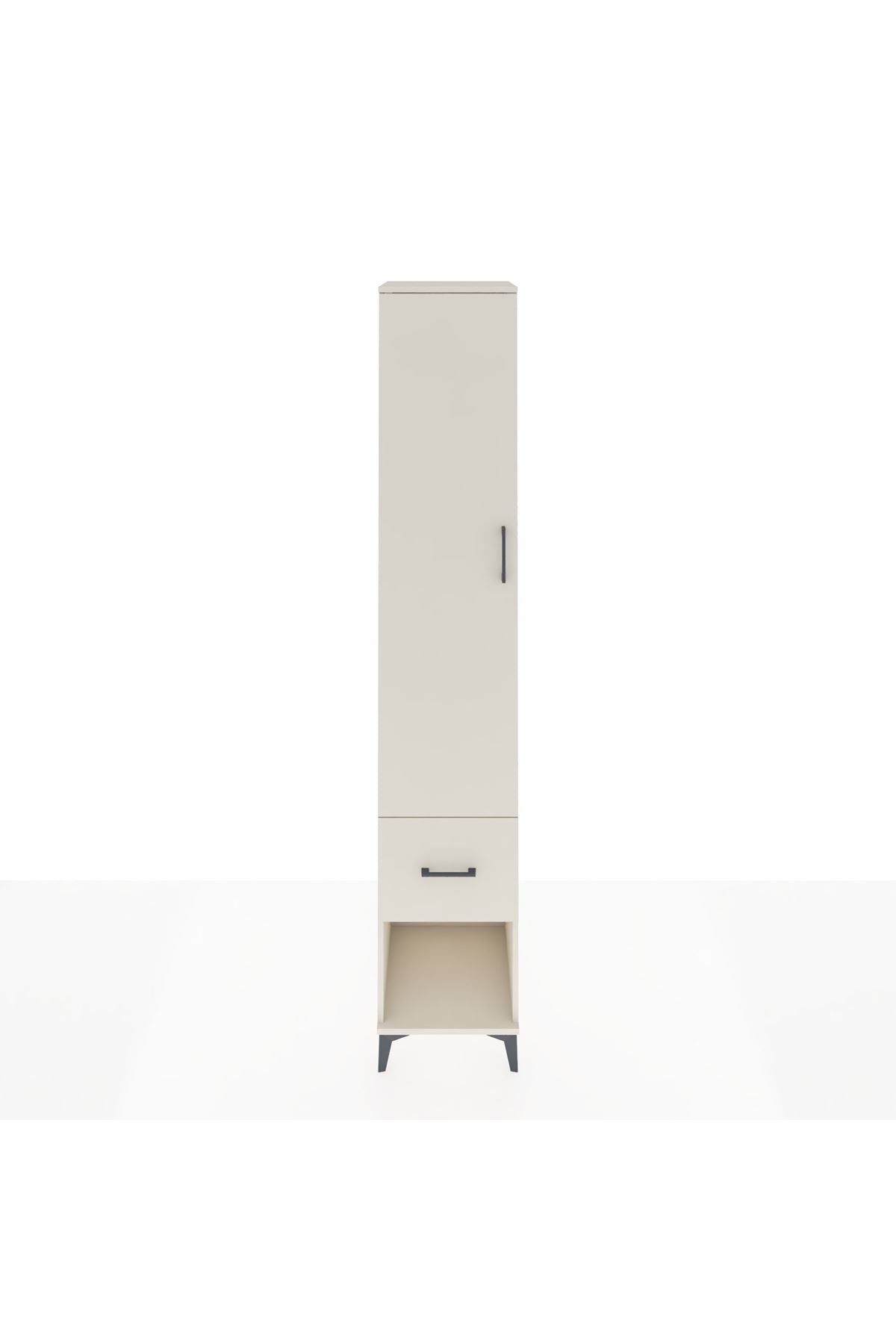 Hyperion Dolap 3 Raflı Tek Çekmeceli Tek Askılı 44x44x243 Aytaşı-Aytaşı
