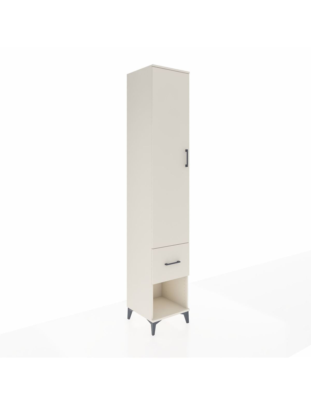 Hyperion Dolap 3 Raflı Tek Çekmeceli Tek Askılı 44x44x243 Aytaşı-Aytaşı