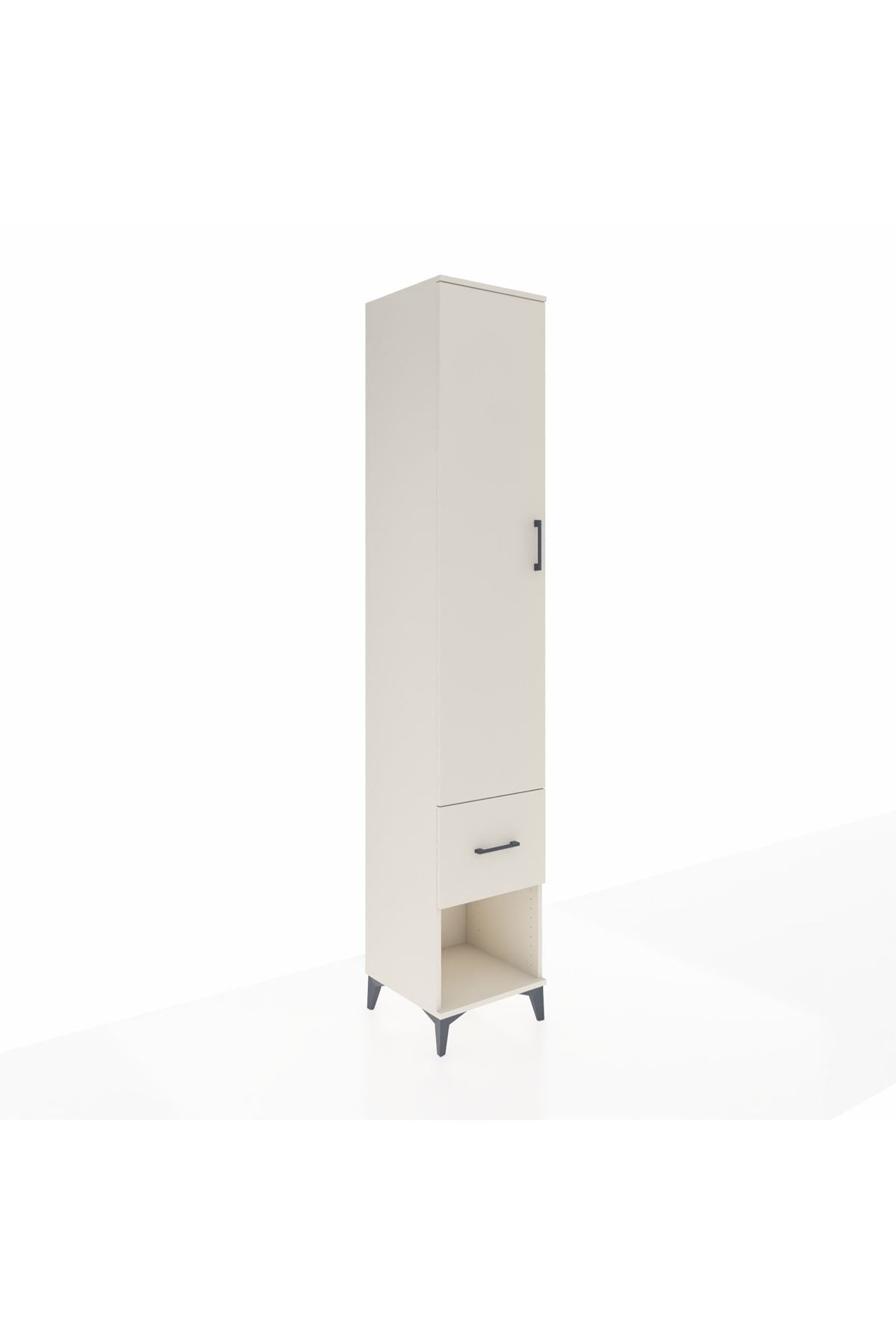 Hyperion Dolap 3 Raflı Tek Çekmeceli Tek Askılı 44x44x243 Aytaşı-Aytaşı
