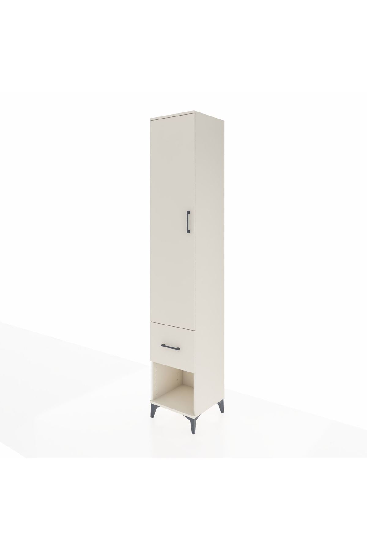 Hyperion Dolap 3 Raflı Tek Çekmeceli Tek Askılı 44x44x243 Aytaşı-Aytaşı