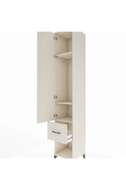 Hyperion Dolap 3 Raflı Tek Çekmeceli Tek Askılı 44x44x243 Aytaşı-Aytaşı