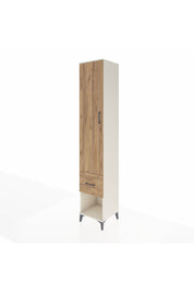 Hyperion Dolap 3 Raflı Tek Çekmeceli Tek Askılı 44x44x243 Aytaşı-Çam