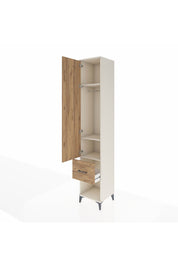 Hyperion Dolap 3 Raflı Tek Çekmeceli Tek Askılı 44x44x243 Aytaşı-Çam