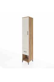 Hyperion Dolap 3 Raflı Tek Çekmeceli Tek Askılı 44x44x243 Çam-Aytaşı