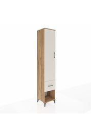 Hyperion Dolap 3 Raflı Tek Çekmeceli Tek Askılı 44x44x243 Çam-Aytaşı