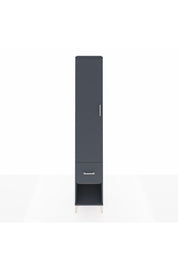 Hyperion Dolap 5 Raflı Tek Çekmeceli Tek Kapaklı 44x44x243 Antrasit-Antrasit