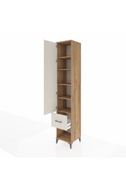 Hyperion Dolap 5 Raflı Tek Çekmeceli Tek Kapaklı 44x44x243 Çam-Aytaşı