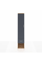 Hyperion Dolap 5 Raflı Tek Çekmeceli Tek Kapaklı 44x44x243 Çam-Antrasit