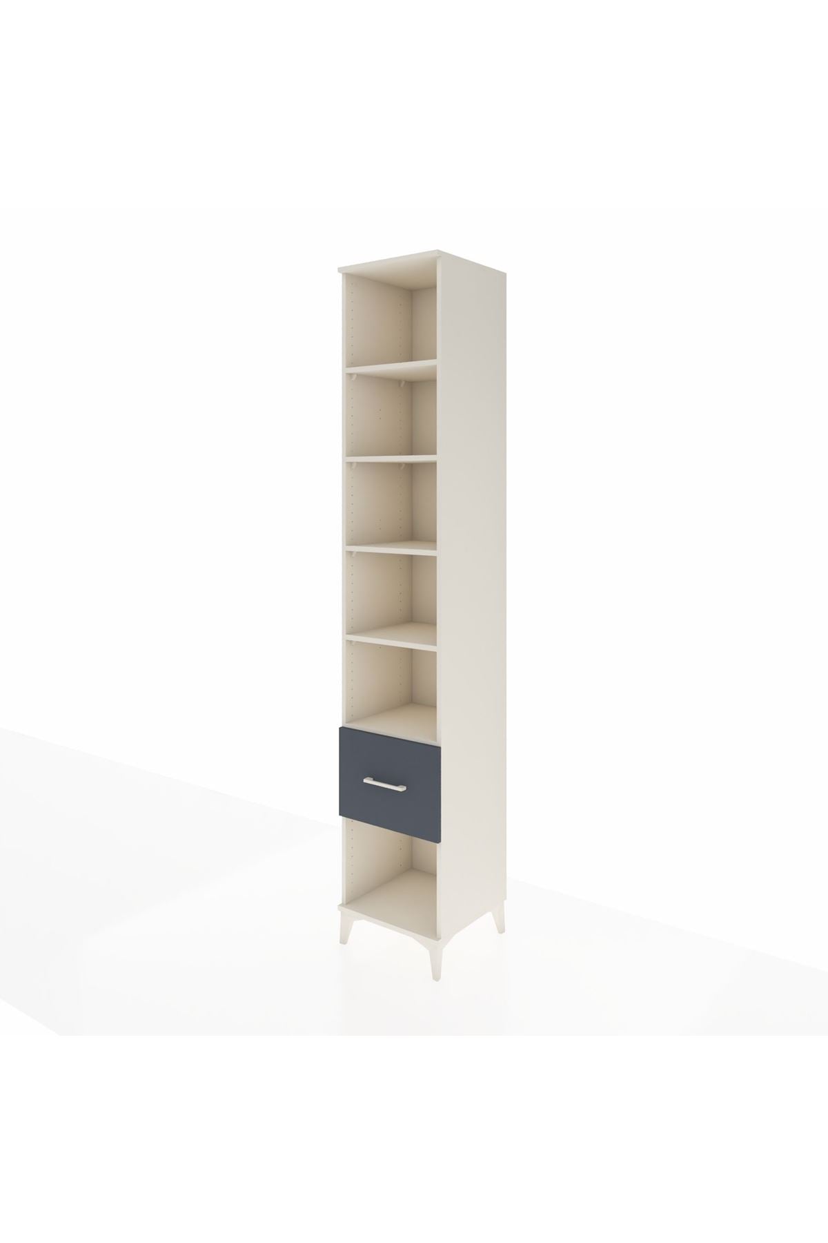 Hyperion Dolap 5 Raflı Tek Çekmeceli 44x44x243 Aytaşı-Antrasit