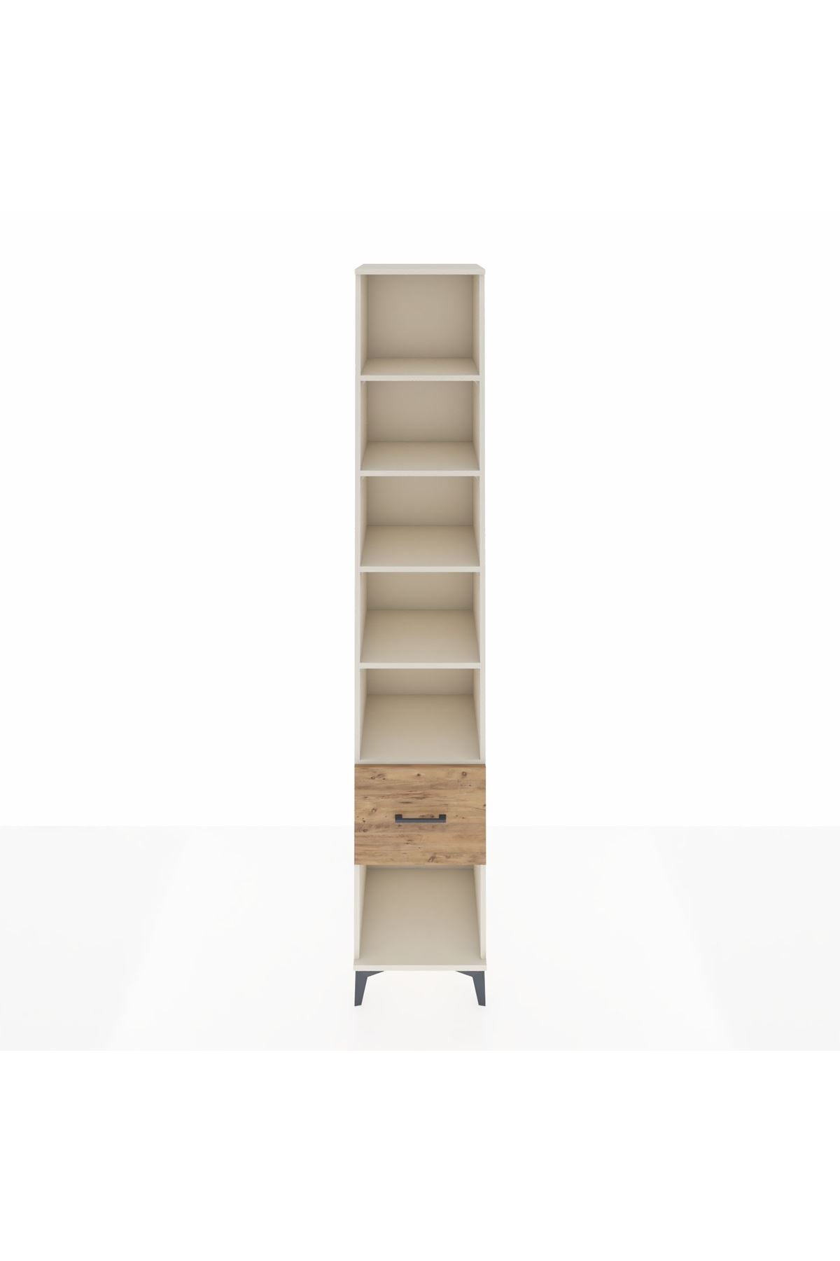 Hyperion Dolap 5 Raflı Tek Çekmeceli 44x44x243 Aytaşı-Çam