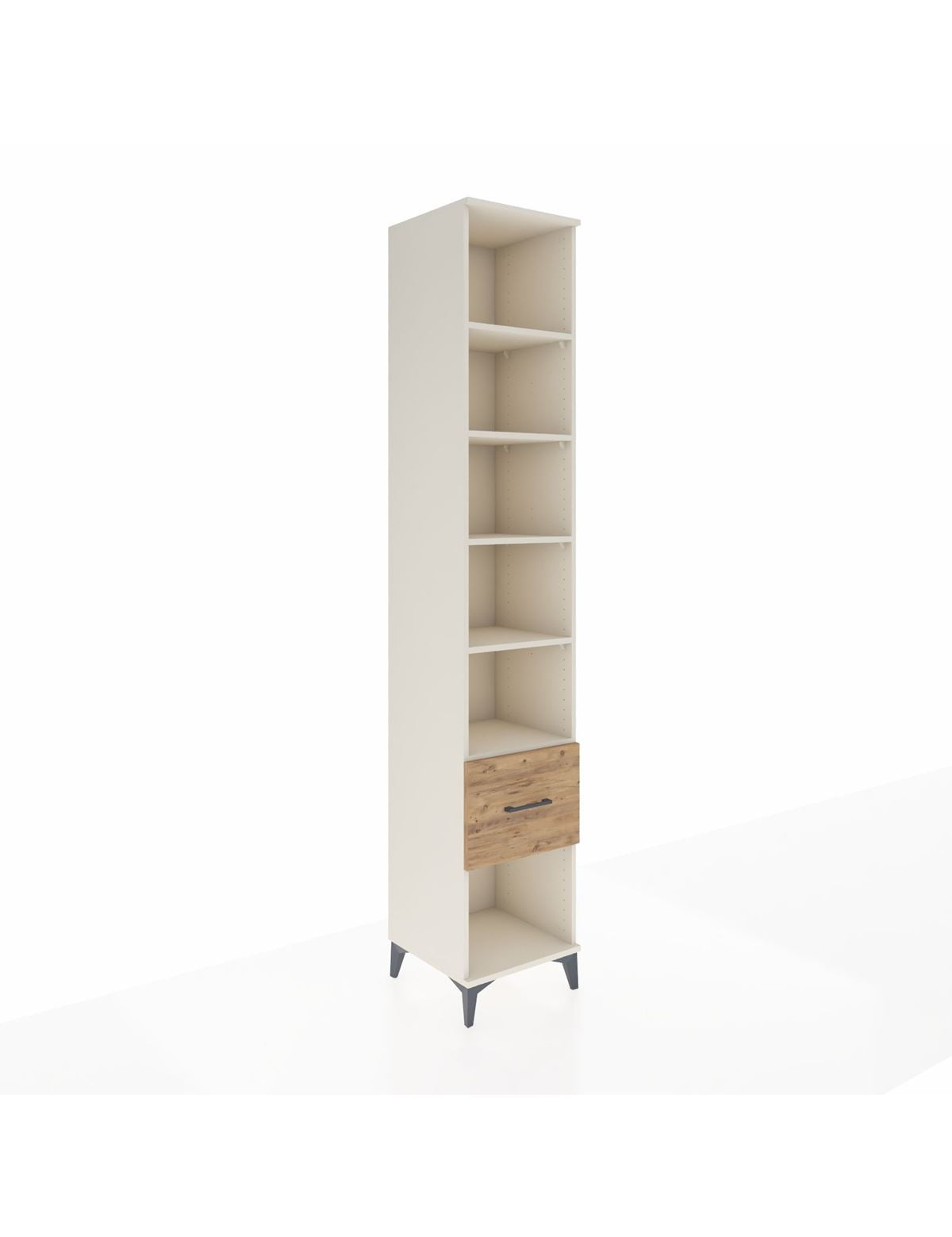 Hyperion Dolap 5 Raflı Tek Çekmeceli 44x44x243 Aytaşı-Çam