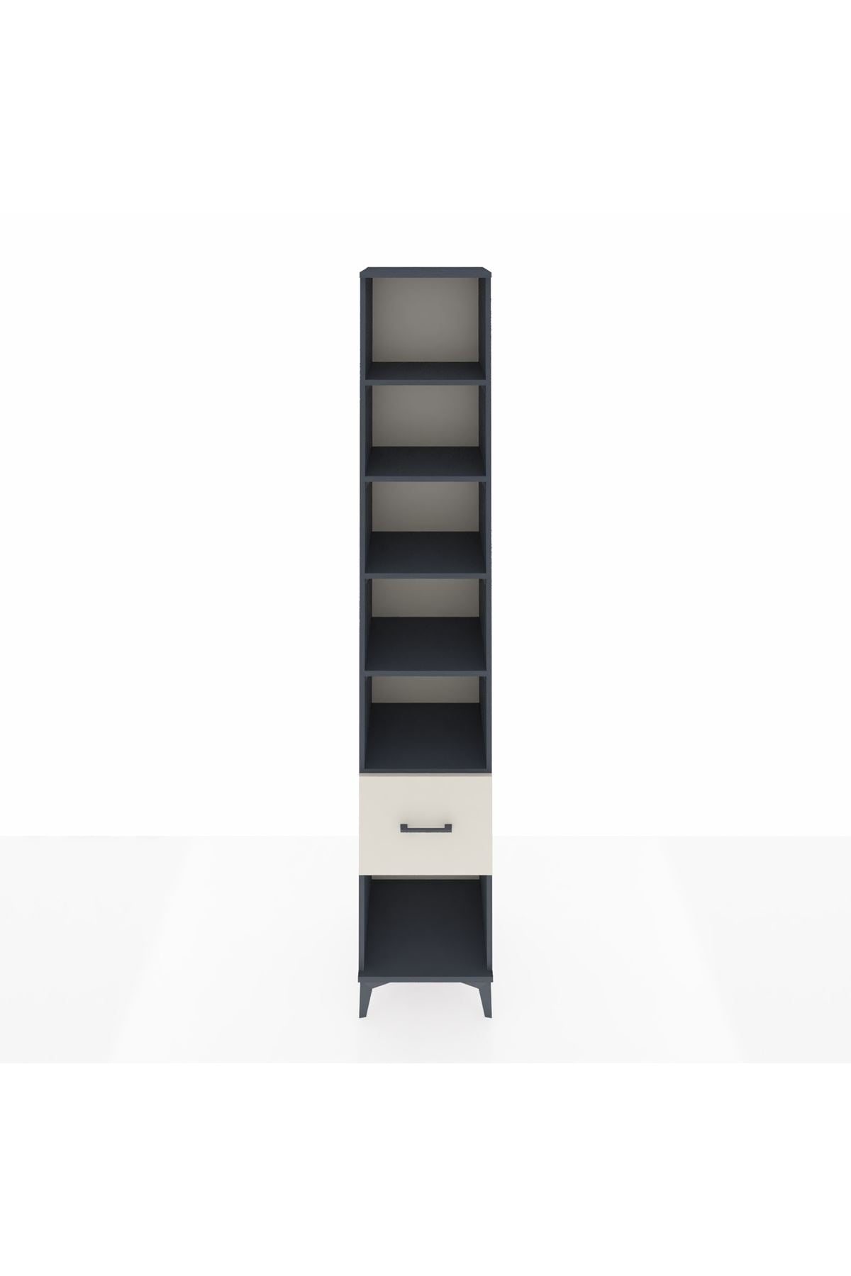 Hyperion Dolap 5 Raflı Tek Çekmeceli 44x44x243 Antrasit-Aytaşı