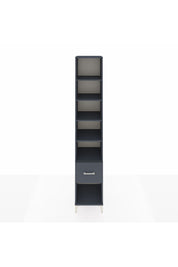 Hyperion Dolap 5 Raflı Tek Çekmeceli 44x44x243 Antrasit-Antrasit