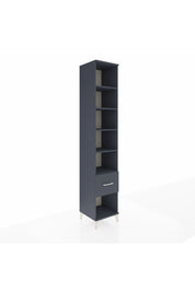 Hyperion Dolap 5 Raflı Tek Çekmeceli 44x44x243 Antrasit-Antrasit