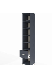 Hyperion Dolap 5 Raflı Tek Çekmeceli 44x44x243 Antrasit-Antrasit