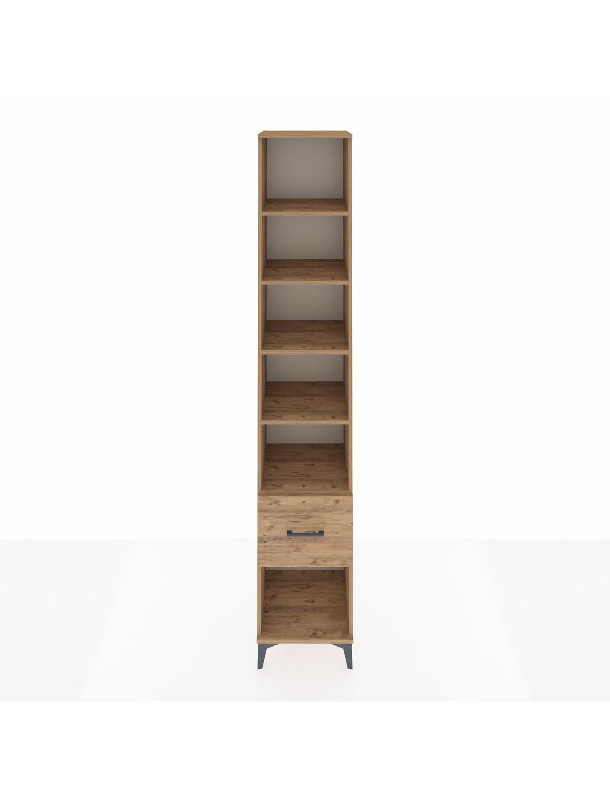 Hyperion Dolap 5 Raflı Tek Çekmeceli 44x44x243 Çam-Çam