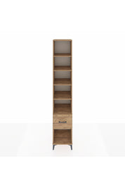 Hyperion Dolap 5 Raflı Tek Çekmeceli 44x44x243 Çam-Çam