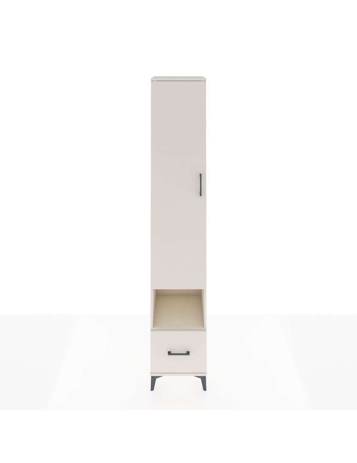 Hyperion Dolap 4 Raflı Tek Çekmeceli Tek Askılı 44x44x243 Aytaşı-Aytaşı